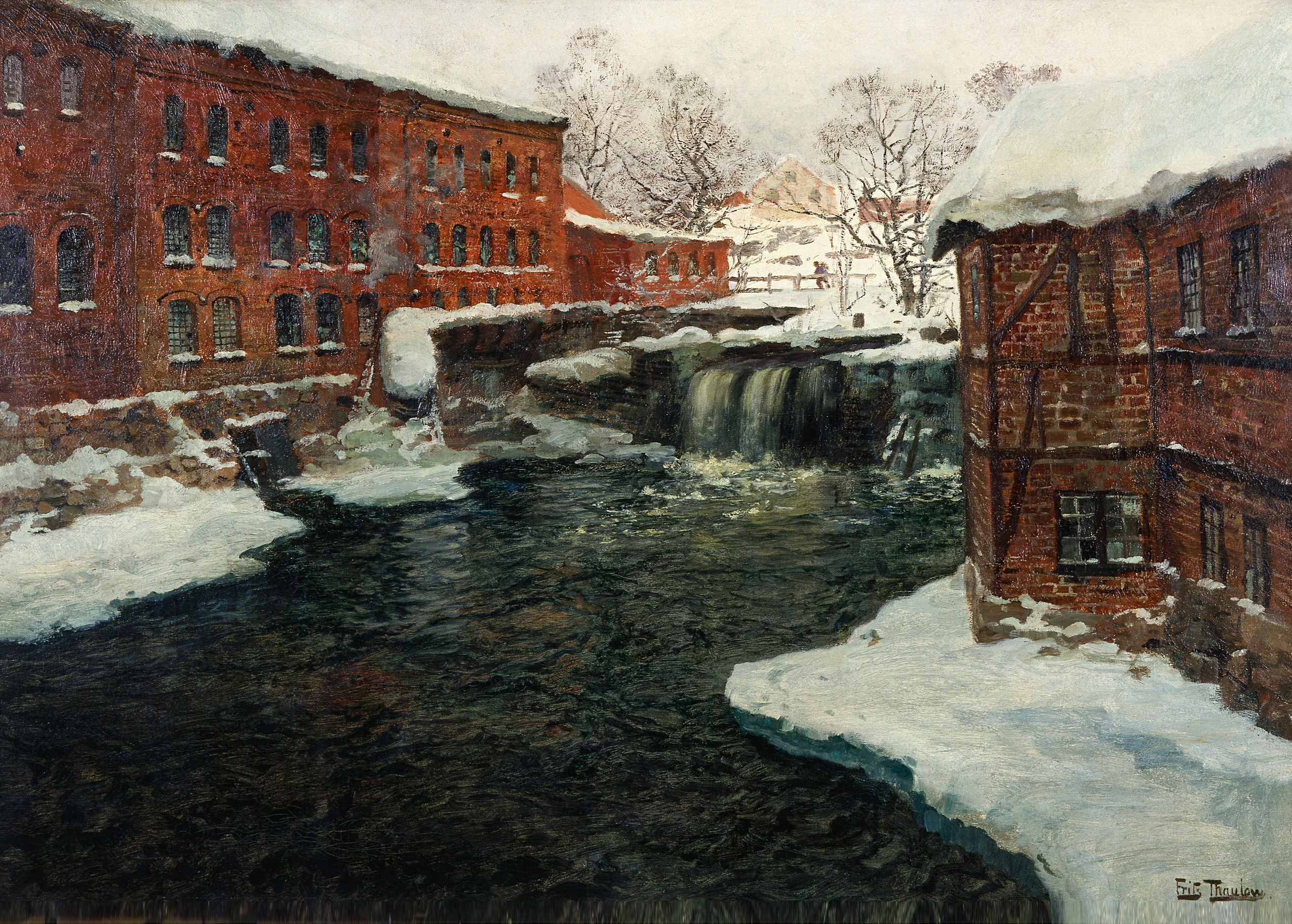 Frits Thaulow's Mill Scene (1885–1890)